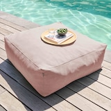 thumbnail of Sofá de esquina modular, 1 sillón, 2 ángulos, 1 puff rosa empolvado