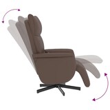thumbnail of vidaXL Massagesessel mit Fußteil Braun Kunstleder