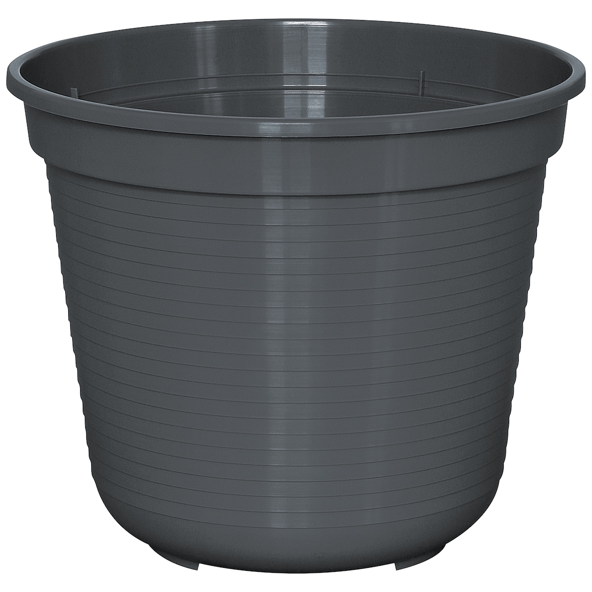 Geli Blumentopf Standard Ø 26 cm Anthrazit Kunststoff 6.5 Liter