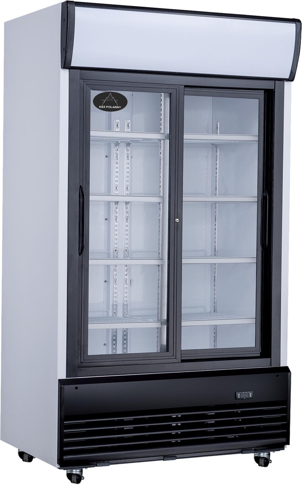 A&S Flaschenkühlschrank 1000 L 1200x730x2036 mm, weiß, Schiebetüren