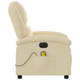 thumbnail of vidaXL Massagesessel Elektrisch Creme Stoff