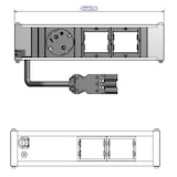 thumbnail of BACHMANN CONI 1x Schutzkontakt 2x ABD