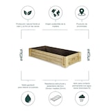 thumbnail of HORTALIA Caixa de cultivo Box XL30 em madeira tratada para exterior - 160x80x30 cm