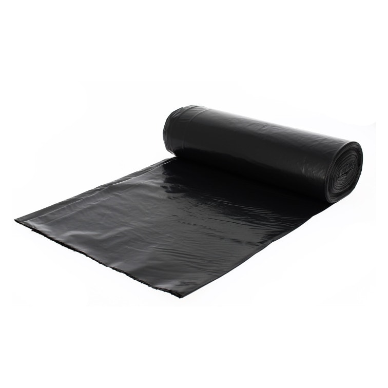 MONOUSO - Bolsa Basura Negra 55x60cm Cierre Fácil (15 Uds)