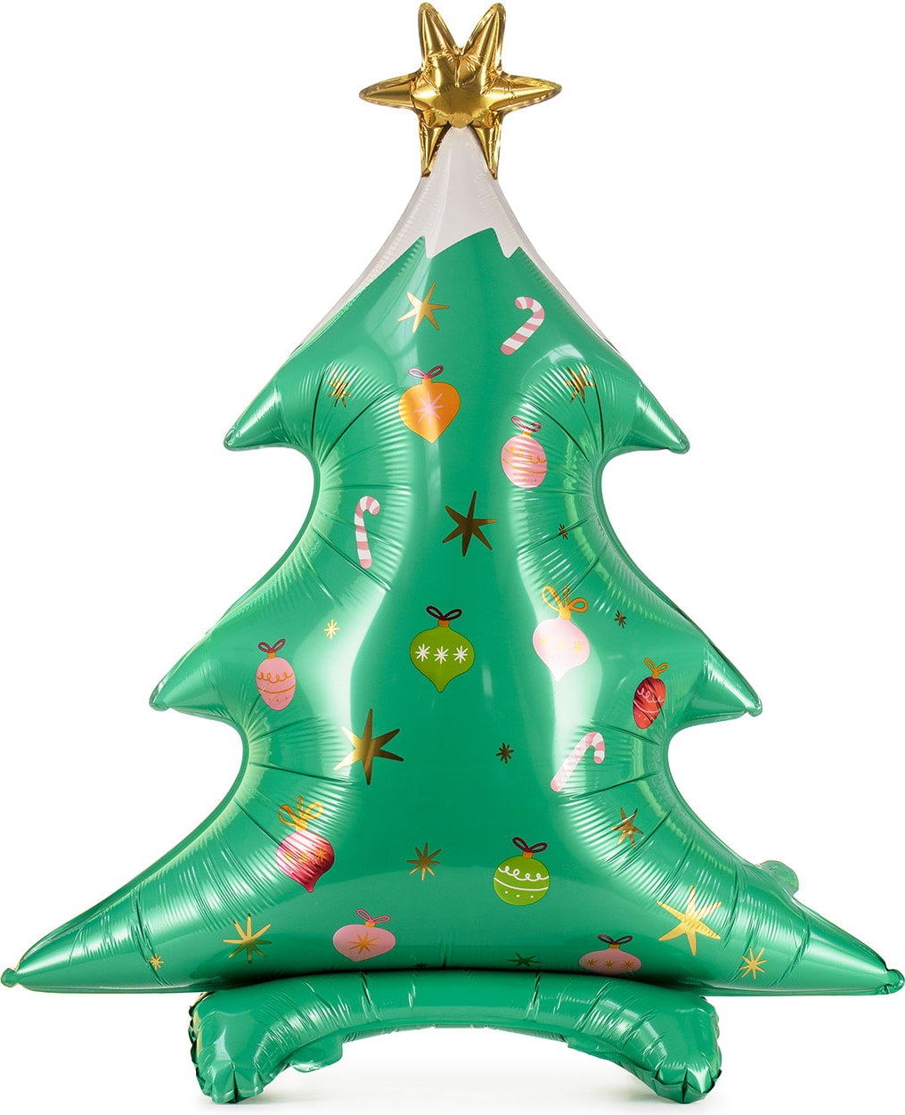 Folienballon Weihnachtsbaum 78x94cm stehend mit Luftfüllung Grün