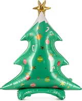 thumbnail of Folienballon Weihnachtsbaum 78x94cm stehend mit Luftfüllung Grün