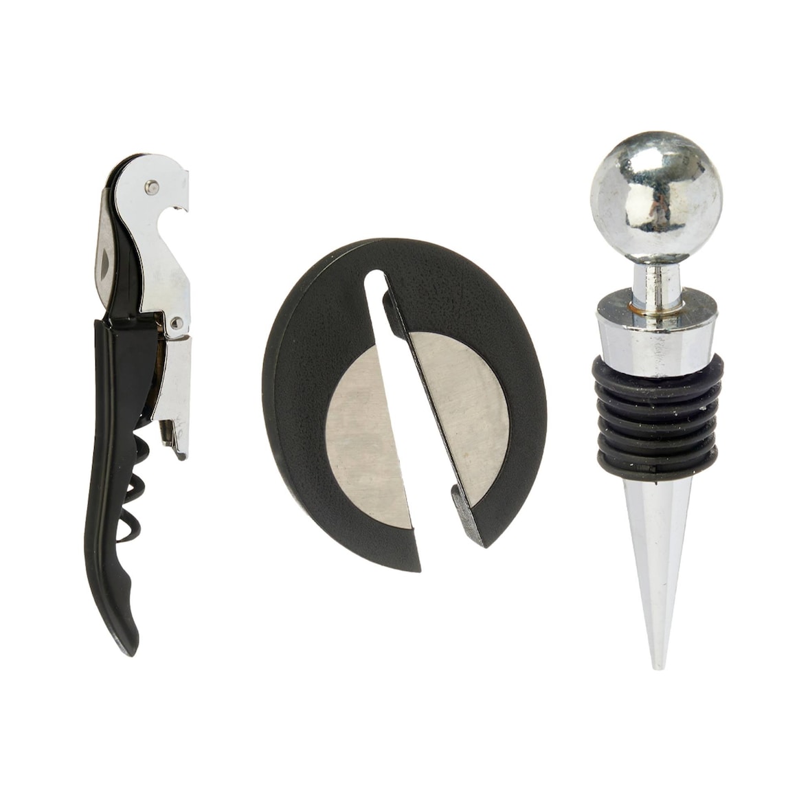 San Ignacio KINVARA - Set van 3 roestvrijstalen wijnaccessoires