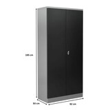 thumbnail of PROREGAL Stahlschrank BEE mit 7 lackierten Fachböden | HxBxT 195x92x50cm | Grau-Anthrazit | Werkstattschrank Werkzeugschrank Aktenschrank