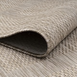 thumbnail of Teppich Balkon Unifarben Pflegeleicht Waschbar Strapazierfähig Terrasse Küche Rund Beige 160x160 cm OEKO-TEX – ALSTER von Kadima Design