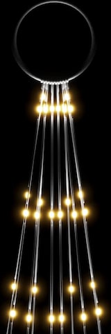 thumbnail of vidaXL LED-Weihnachtsbaum für Fahnenmast Warmweiß 310 LEDs 300 cm