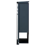 thumbnail of Briefkasten HWC-B30, Wandbriefkasten Postkasten Zeitungsfach, pulverbeschichtet ~ anthrazit