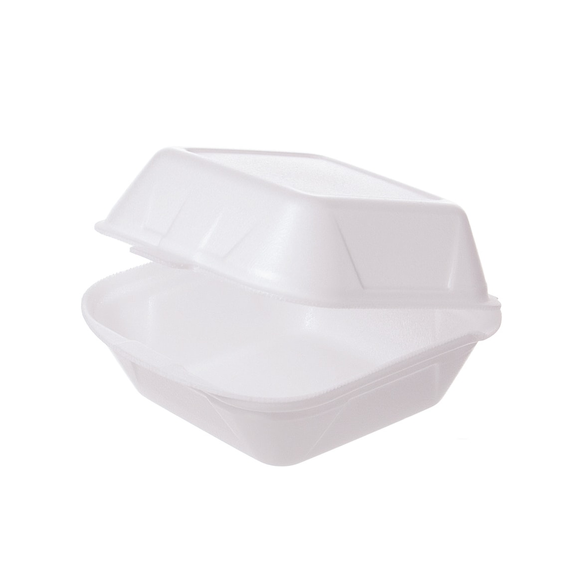 500 Hamburgerboxen Snackboxen Außerhaus Klappboxen XPS weiß groß 145x145x70mm