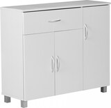 thumbnail of WOHNLING Sideboard 90x75 cm Kommode Anrichte 3 Türen 1 Schublade kleiner Schrank