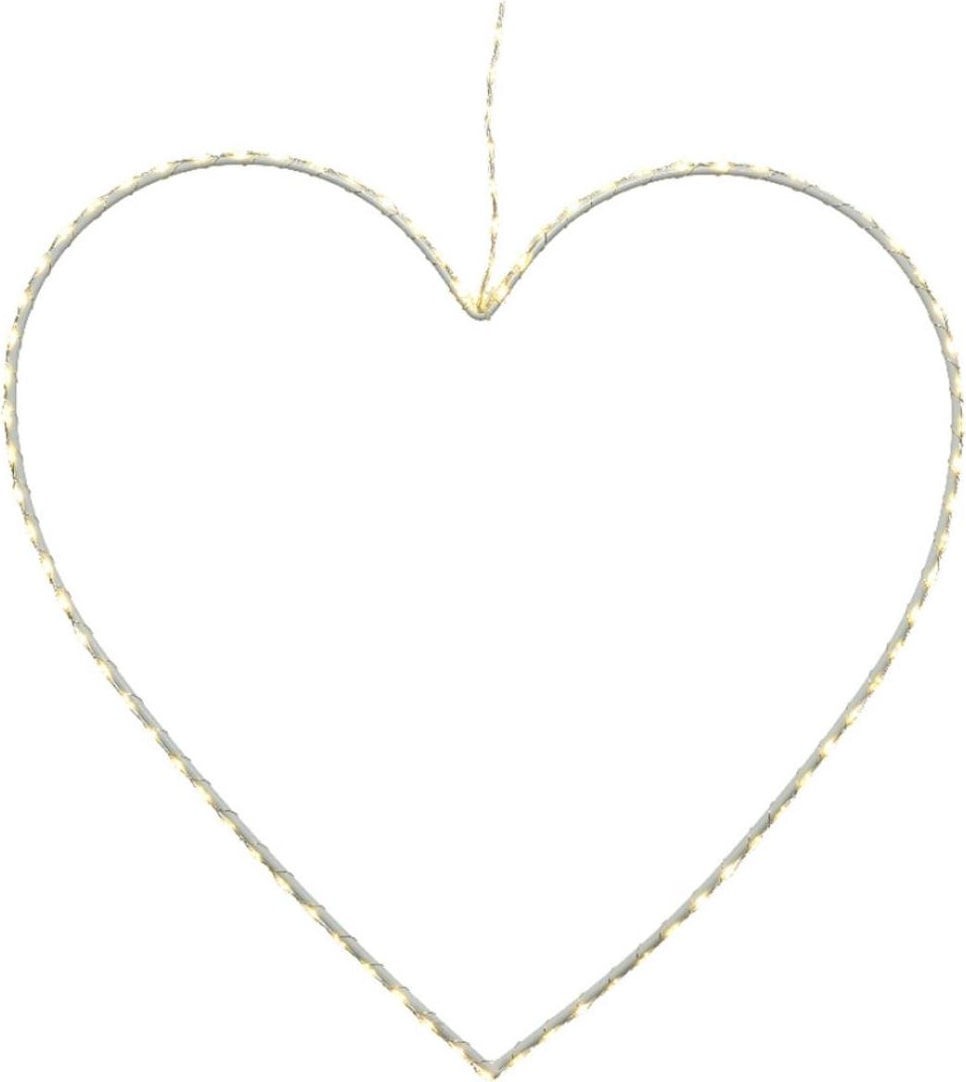 LED Herz Metallherz Drahtherz 160LED Leuchtherz 60cm für Innen/außen