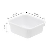 thumbnail of GILAC Cuvette carrée - 1 L - Blanc G605621
