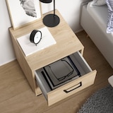 thumbnail of WellHome - Set nachtkastjes van hout met 2 laden in kleur Eiken 41 x 40 x 45 cm - Eria Oak