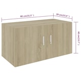thumbnail of vidaXL Wandschrank Sonoma-Eiche 80x39x40 cm Holzwerkstoff