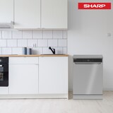 thumbnail of Sharp Geschirrspüler 60 cm freistehend | Spülmaschine | 14 Maßgedecke | 9 Programme | leise 42 dB | QW-NA3YF42AI-DE