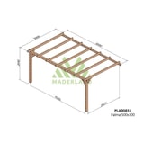 thumbnail of Pérgola de Madera Laminada Adosada  - PALMA