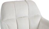 thumbnail of Barhocker TUBEL - Samt Creme 57x59x97 cm Schwarz | Barstuhl Höhenverstellbar Mit Lehne Drehbar Tresenhocker Tresenstuhl Kneipenhocker Kneipenstuhl