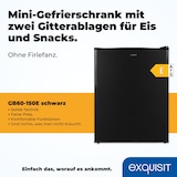 thumbnail of Exquisit Mini Gefrierschrank GB60-150E schwarz | 42 l Nutzinhalt | Klein und kompakt | Türanschlag wechselbar | Gefrieren