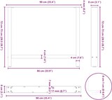 thumbnail of Helloshop26 - Set aus 2 pulverbeschichteten Stahl-Esstischbeinen 90 x 72–73 cm mit verstellbaren Nivellierfüßen modernes Design in 02_0057559