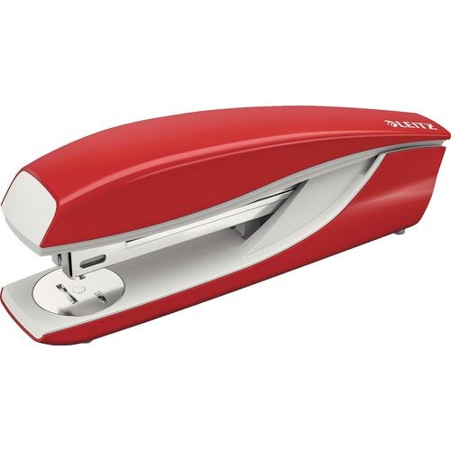 Leitz NeXXt Heftgerät 5504 Vollstreifen 40 Blatt Rot 24/8, 26/8 Kunststoff, Metall