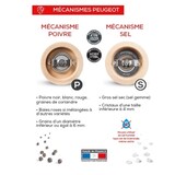 thumbnail of PEUGEOT Mühlenset NIGHT CHIC 12cm Schwarz Aluminium Pfeffermühle Salz Trichter