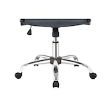 thumbnail of Möbilia Cadeira de escritório em couro sintético | altura ajustável | L 62 x P 60 x A 111 cm | preto / prata