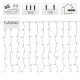 thumbnail of Cortina 400 Leds Flash Warm White 3X1M