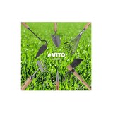 thumbnail of Balai de jardin à gazon 8 dents 13Cm Manche bois Inox et Fer forgés à la main VITO