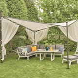 thumbnail of SIENA GARDEN Berlino Zijpanelen voor tuinhuisje Berlino 4x4 m, wit, set van 2