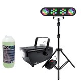 thumbnail of Décoration Halloween Mini Machine à fumée et 1L de Liquide, Portique Lumières multi-rayons, LyteQuest