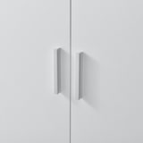 thumbnail of Helloshop26 - Meuble à chaussure rangement porte-chaussures avec 2 portes et 7 surfaces de stockage 108 x 55 x 35 cm mdf effet blanc 03_0002837