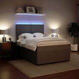 thumbnail of vidaXL Boxspringbett mit Matratze Hellgrau 140x200 cm Samt