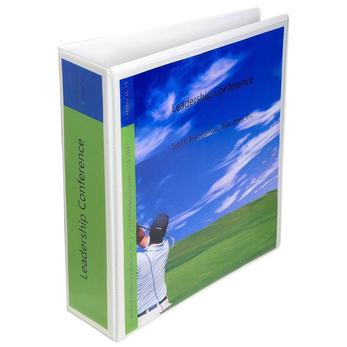 Exacompta 53945E 10x Ordner aus festem PP 2,3mm, 2 Ringe, Rücken 80mm, 32x29,7cm für DIN A4 Maxi - Kreacover - Weiß