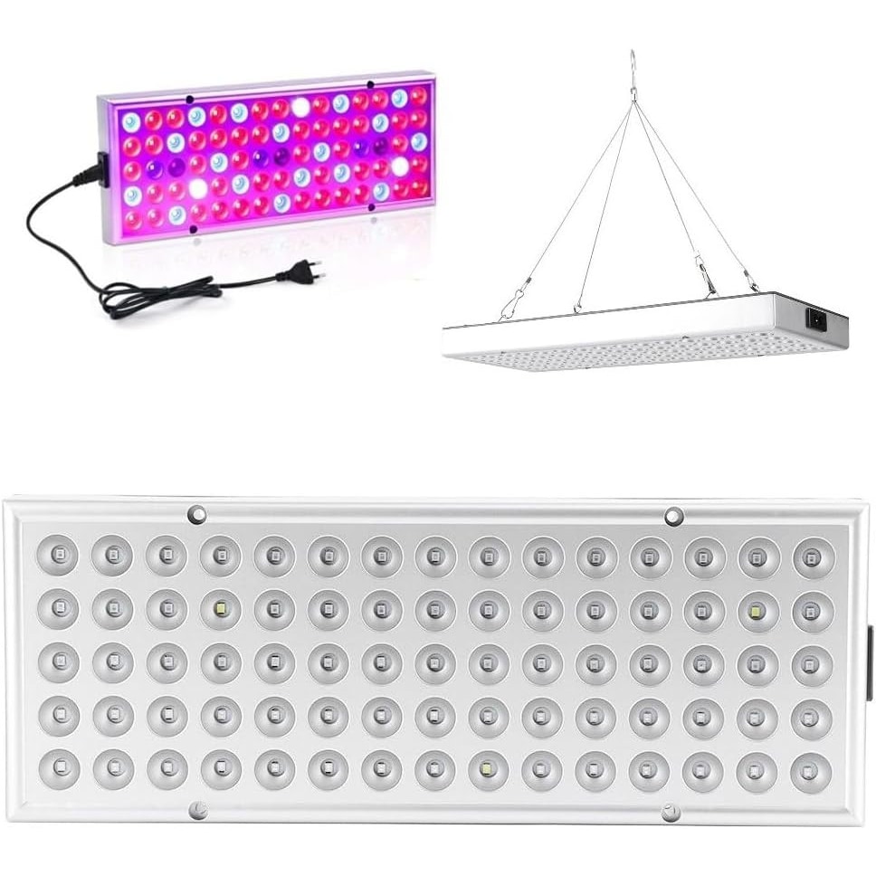 Lâmpada LED para cultivo, espectro completo de 600 W com 588 LEDs, função de corrente em margarida UV e IR, luz para cultivo para plantas