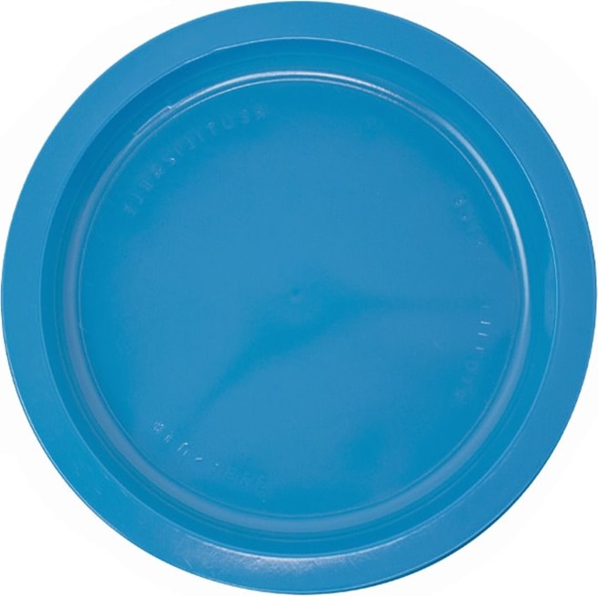 MONOUSO - Prato em Plastico PS Reutilizável Raso Azul Escuro Ø22cm (25 Uds)