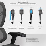 thumbnail of Ergonomische Bureaustoel Norfolk grijs