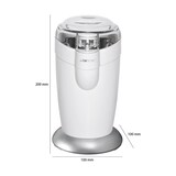 thumbnail of Clatronic KSW 3306 Molinillo Café Eléctrico, Especias, Semillas, 40 g café 20 tazas café, Cuchillas Acero Inox., Blanco, 120W