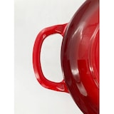 thumbnail of METRO PROFESSIONAL Kasserolle oval / Cocotte, Gusseisen / Edelstahl, 27.9  x 44 x 18.7 cm, emailliert, mit Deckel, 8 L, rot