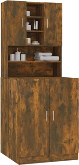 thumbnail of vidaXL Waschmaschinenschrank Räuchereiche Holzwerkstoff