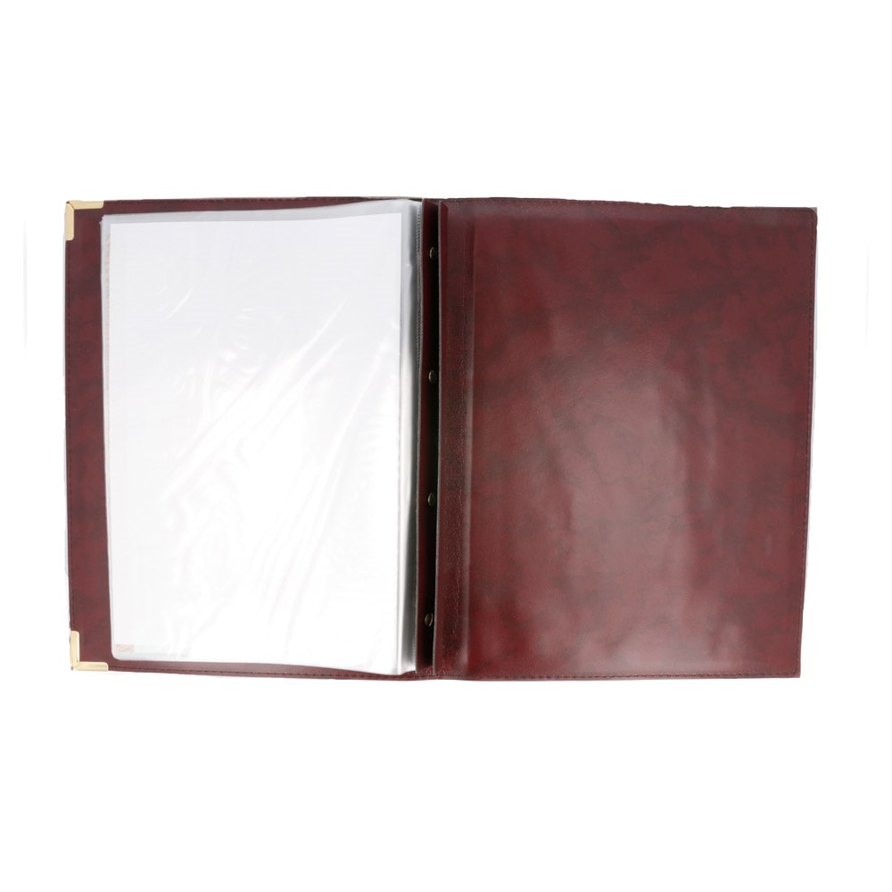 Garcia de Pou - Porte Menu 8 Pochettes Din-A4 25,5X33 Cm Bordeaux Pvc