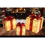 thumbnail of Tarrington House Set di 3 regali di Natale a LED, metallo, 20/24/32 cm, 80 LED, 1.4 W, bianco caldo