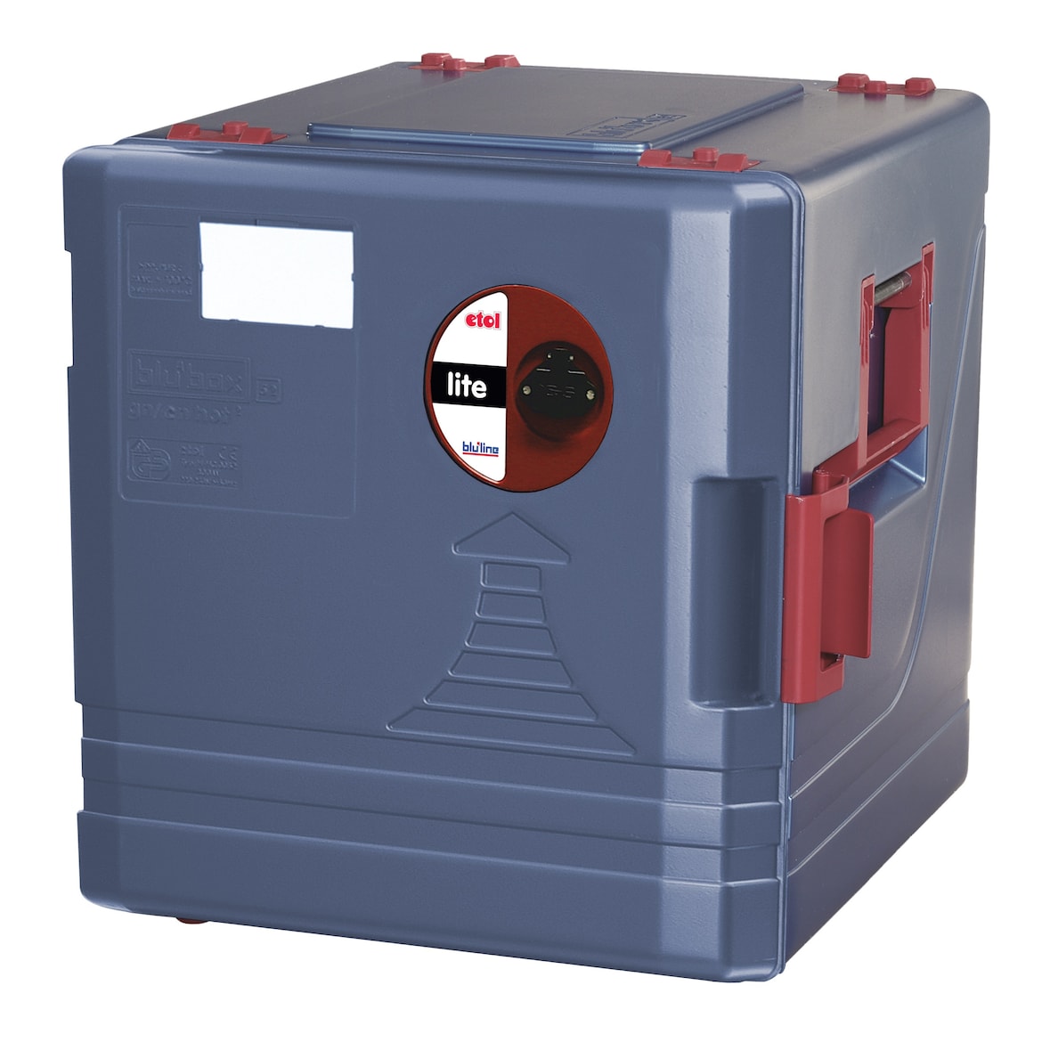 thermohauser blu'box 52 EN/GN hot² Lite, harde kunststof box van PP, blauw