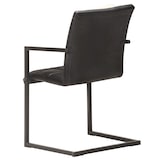 thumbnail of vidaXL Eetkamerstoelen 2 st echt leer zwart
