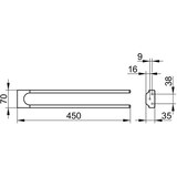thumbnail of KE Handtuchhalter MOLL 2tlg Ausl 450mm v