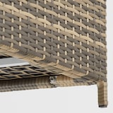 thumbnail of tectake Caja portaobjetos Kuusamo, de ratán, con estructura de aluminio y ruedas  Natural/Gris Oscuro