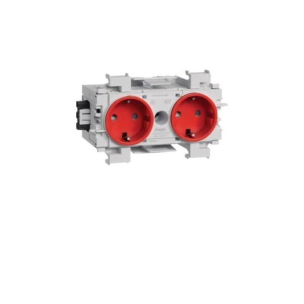 Tehalit Steckdose 2-fach rt GS2001 vrt GS20013020