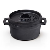 thumbnail of BBQ-Nerd® Mini Dutch Oven | Kleiner Gusseisentopf mit Deckel 11x5cm für Grill, Feuerstelle, Backofen, Herd ? Serviertopf Kochtopf Schmortopf